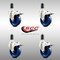 Service Caster 4 Inch 316SS Solid Poly Swivel 1-3/8 Inch Expanding Stem Caster Set Lock Brake SCC-SS316TTLEX20S414-SPUS-138-4 - alternate 2